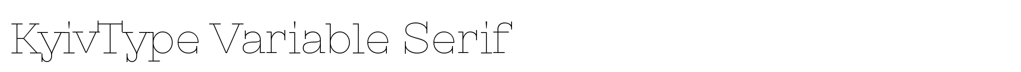 KyivType Variable Serif image